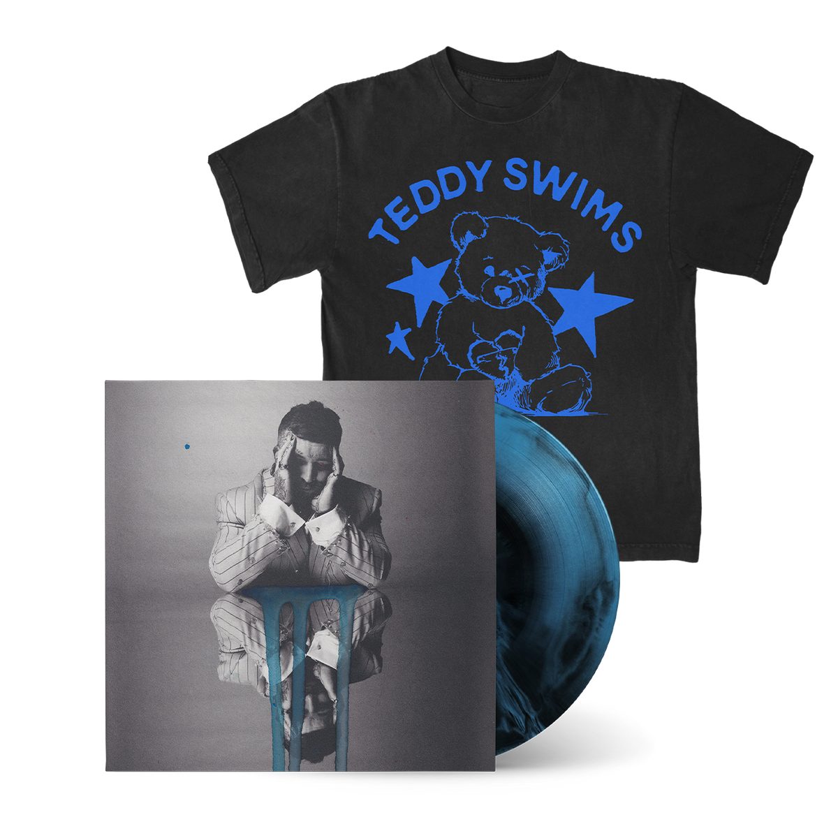 UGLY Store Exclusive LP & Stars Teddy T-Shirt Bundle